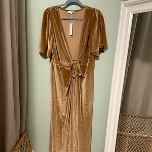 Baltic Born Meghan Velvet Wrap Maxi Dress